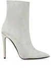 Philipp Plein 120mm Monogram Satin Boots In Neutrals