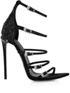 Philipp Plein 120mm Multi-strap Sandals In Black