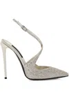 Philipp Plein 120mm Rhinestone-embellished Pumps In Neutrals