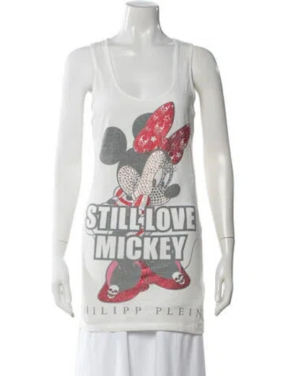 Pre-owned Philipp Plein 2014 X Disney T-shirt In White