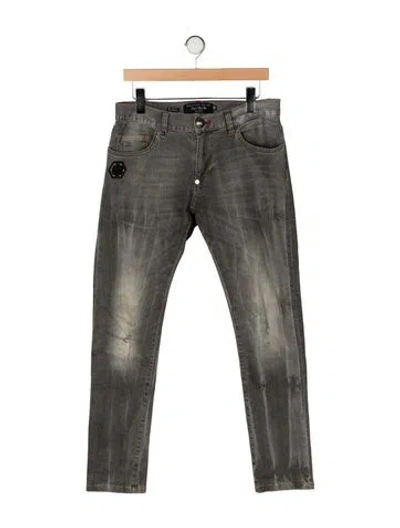 Pre-owned Philipp Plein 2015 Skinny Jeans In Gray