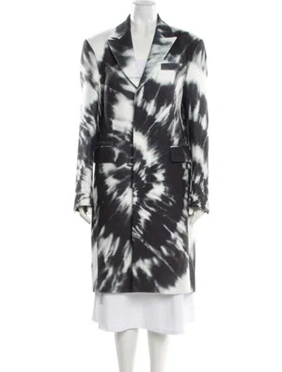 Pre-owned Philipp Plein 2022 Printed Trench Coat W/ Tags In Black