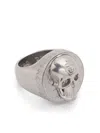 Philipp Plein 3d Skull Ring In Silver
