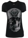 PHILIPP PLEIN 3D SKULL ROUND-NECK T-SHIRT