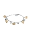 Philipp Plein 3d Skull Woman Bracelet Silver Size - Stainless Steel, Crystal In Silver