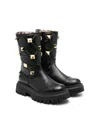 Philipp Plein 40mm Studded Leather Boots In Black