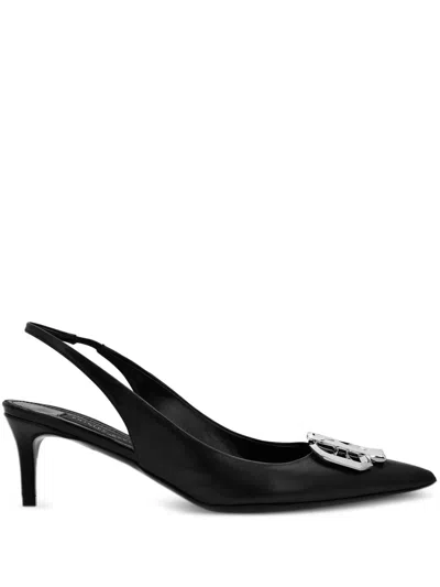 Philipp Plein 50mm Gothic Pumps In "02 Black"