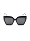 Philipp Plein 52mm Butterfly Sunglasses In Black