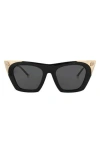 Philipp Plein Cat Eye-frame Acetate Sunglasses In Black