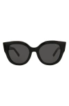Philipp Plein Square-frame Acetate Sunglasses In Black Black Smoke