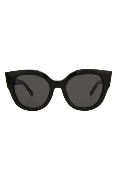 Philipp Plein 53mm Cat Eye Sunglasses In Black