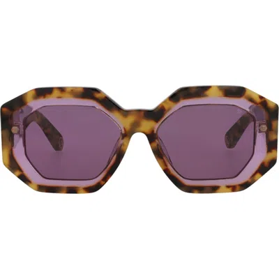 PHILIPP PLEIN PHILIPP PLEIN 53MM GEOMETRIC SUNGLASSES
