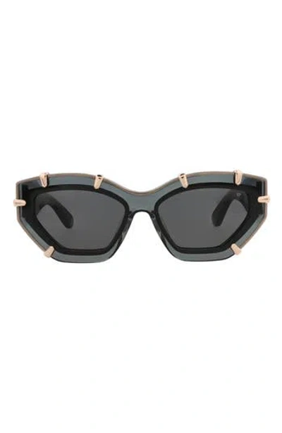 Philipp Plein 55mm Cat Eye Sunglasses