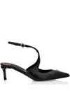 Philipp Plein 55mm Skull Strass Leather Pumps In Black
