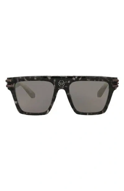Philipp Plein 56mm Square Sunglasses In Black