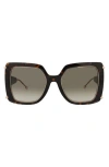 Philipp Plein Square-frame Acetate Sunglasses With Saddle Nose Bridge In Brown
