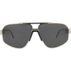 Philipp Plein 63mm Aviator Sunglasses
