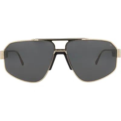 Philipp Plein 63mm Aviator Sunglasses