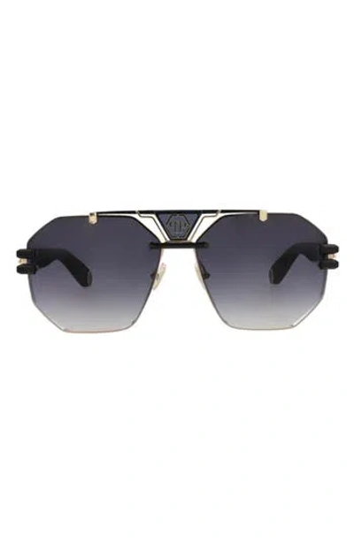 Philipp Plein 63mm Aviator Sunglasses