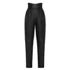 Philipp Plein 80s Fit Iconic Plein Leather Trousers In Black