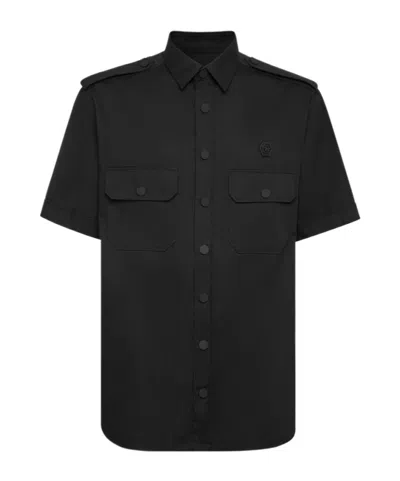 Philipp Plein A Short Sleeved Shirt In Black