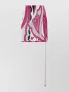 Philipp Plein Fuchsia Cotton Mini Skirt With Unique Lace-up Detail In Pink