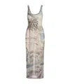 Philipp Plein Abstract-print Midi Dress