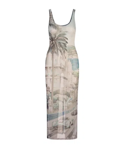 Philipp Plein Abstract-print Midi Dress