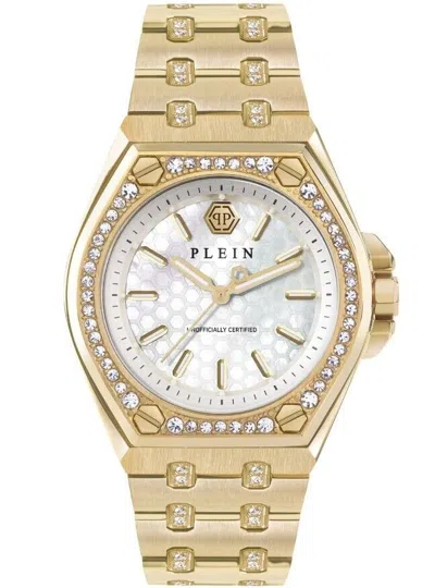 Pre-owned Philipp Plein Analog “plein Extreme” Women's Gold-tone Watch – Pwjaa1223