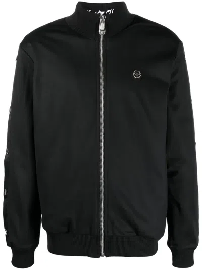 Philipp Plein Bomber Jacket In Black