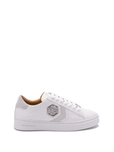 Philipp Plein `arrow Force` Low-top Sneakers In White