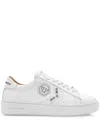 Philipp Plein Lo-top Leather Arrow Force Studs Sneakers In White