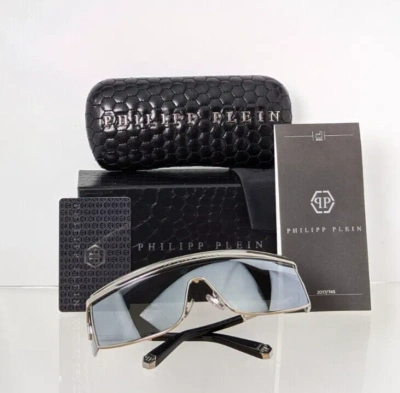 Pre-owned Philipp Plein Authentic  Sunglasses Spp 005 Col 722x Brave Shade Spp005 Frame In Silver