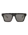 Philipp Plein Aviator-frame Acetate Sunglasses With Saddle Nose Bridge In Black