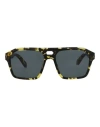 Philipp Plein Aviator-frame Acetate Sunglasses Man Sunglasses Multicolored Size 57 Acetate In Fantasy