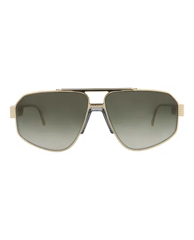 PHILIPP PLEIN AVIATOR-FRAME TITANIUM SUNGLASSES