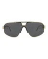 Philipp Plein Aviator-frame Titanium Sunglasses In Brown