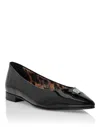 Philipp Plein Ballet Flats Skull In Black