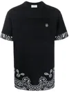 Philipp Plein Bandana-print Ribbed T-shirt In Black