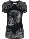 Philipp Plein Bandana Rhinestone-embellished T-shirt In Black