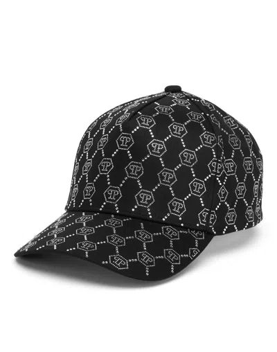 Philipp Plein Basball Hat Crystal Monogram