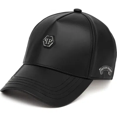 Philipp Plein Baseball Cap Hexagon Unisex In Black