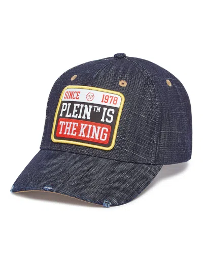 Philipp Plein Logo-patch Baseball Cap In Blue