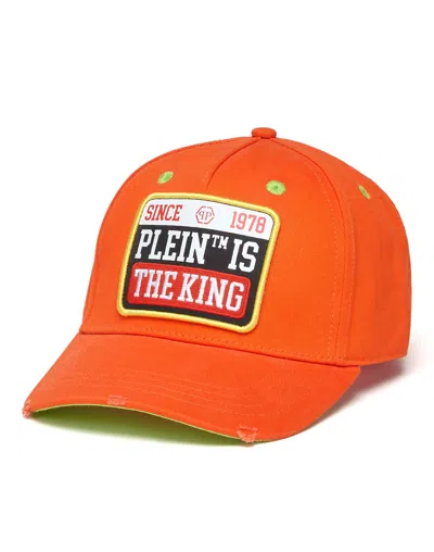 Philipp Plein Baseball Cap In Orange