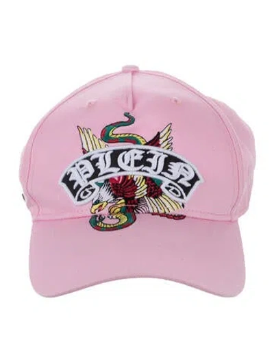 Pre-owned Philipp Plein Baseball Cap In Pink