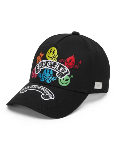 PHILIPP PLEIN BASEBALL CAP SMILE