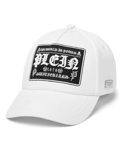 Philipp Plein Baseball Cap In White
