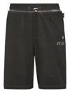 Philipp Plein Basic Plein Old Dye Shorts In Black