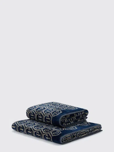 Philipp Plein Bath And Beach Towels Lifestyle In Blue