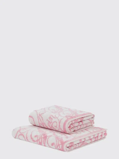 Philipp Plein Bath And Beach Towels Lifestyle In Pink